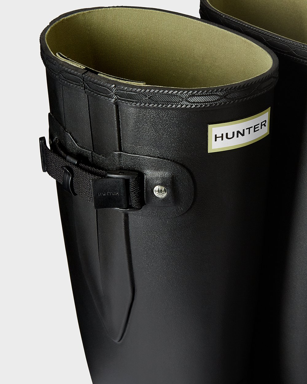 Women Hunter Norris Field | Wide Fit Rain Boots Black | NZ-18946-QGAP